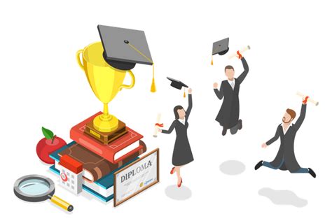 Happy Graduated Students Design Assets Iconscout