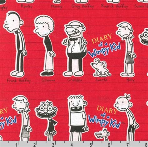 Diary Of A Wimpy Kid Characters Red By Wimpy Kid Inc From