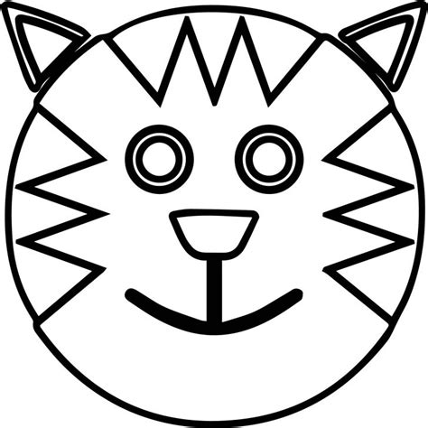 Smiling sun coloring page from natural phenomena category. Smiley Face Outlines | Free download on ClipArtMag