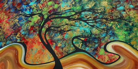 Abstract Art Original Landscape Wild Abandon By Madart Painting By Megan Duncanson