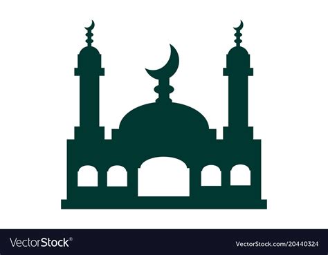 Mosque Islamic Logo Royalty Free Vector Image Vectorstock