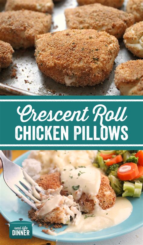 These creamy chicken pillows are really tasty. Chicken Pillows - Real Life Dinner