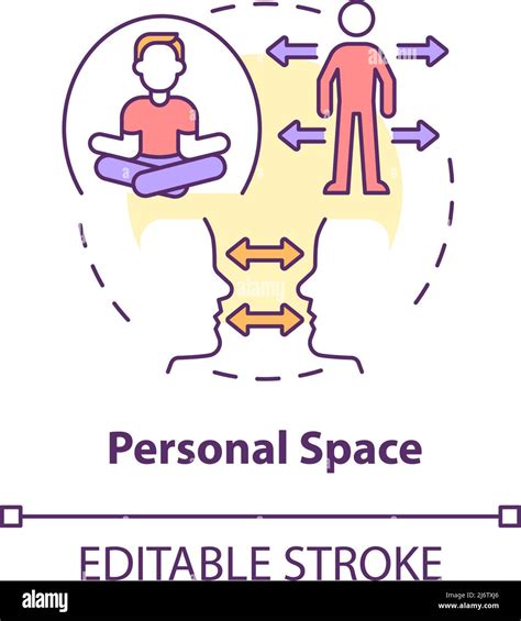 Personal Space Concept Icon Stock Vector Image And Art Alamy