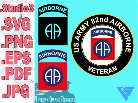 82nd Airborne Veteran Digital Files Eps Png Svg  Pdf Etsy