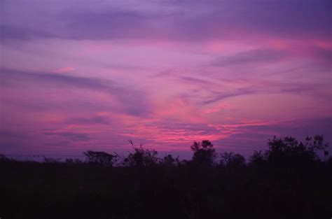 Sunsetpurpleskyeveningdramatic Free Image From
