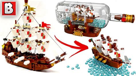 Lego Ideas 21313 Pirate Ship In Bottle