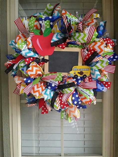 Teacher Appreciation Wreath 90 12 Ribbons As Shown 75 8