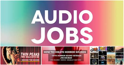 Audio Jobs Overview