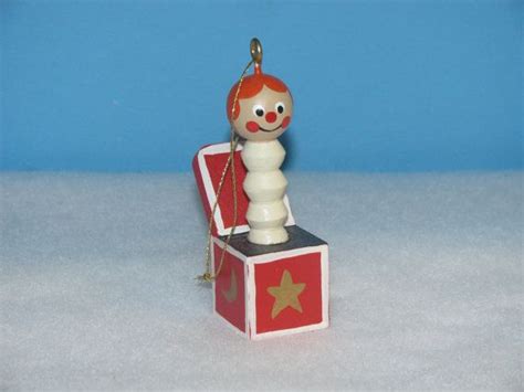 Wooden Jack In The Box Christmas Ornament Etsy Christmas Box