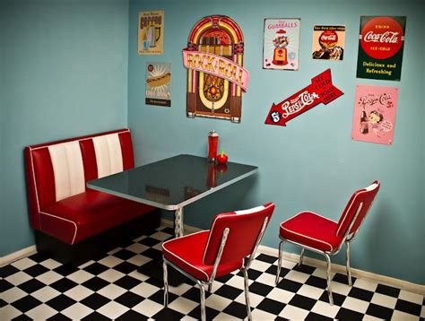 50s Kitchen Retro Dining Rooms Diner Decor Vintage Interior Design