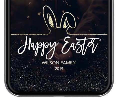Easter Geofilter Easter Snapchat Filter Easter Bunny Glitter Snap