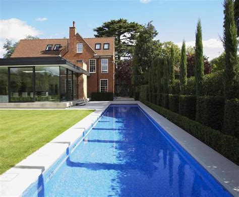 Luxury Outdoor Lap Pool Private Client London Guncast Swimming