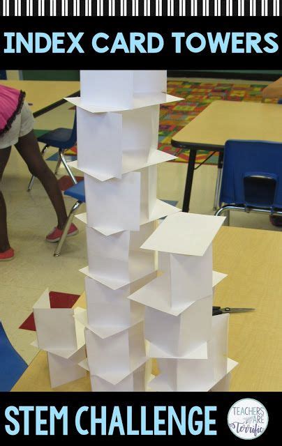 Stem Activity Index Card Tower Challenge