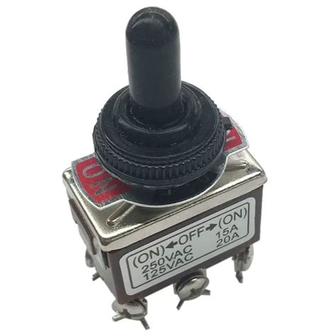 Ac 250v 15a Dpdt Onoffon Momentary Switch With Waterproof Bootdpdt