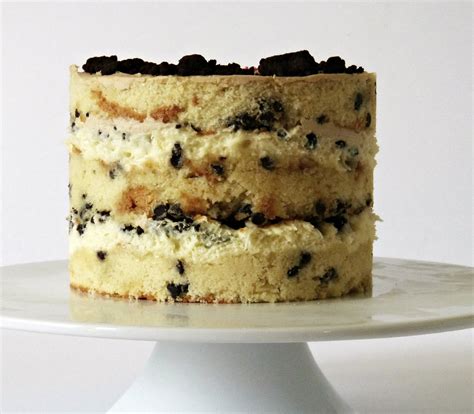 Chocolate Chip Layer Cake With Cheesecake Filling And Coffee