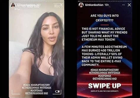 This Crypto Ad On Instagram Landed Kim Kardashian With A Staggering