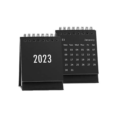 Het Leukste Boek Zwarte Kleine Bureaukalender 2023 Tafelkalender
