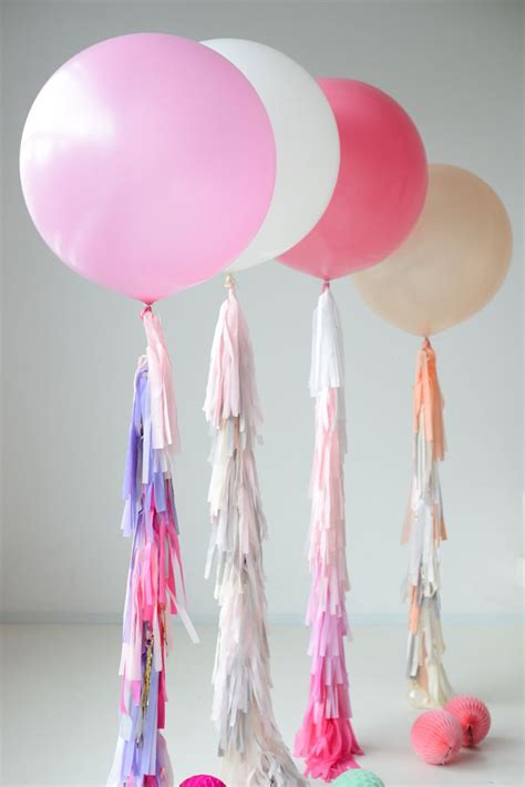 Fancy Frill Gallery Confetti And Co Handmade Love Balloons Pink Balloons Balloon Tassel