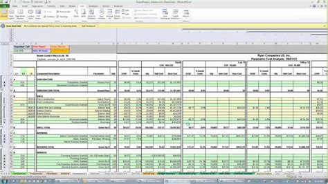 Construction Estimate Form Excel Example Of Spreadshee Construction