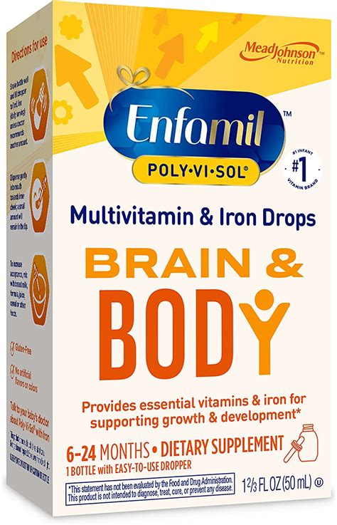 Enfamil Poly Vi Sol With Iron Multivitamin Supplement Drops For Infants