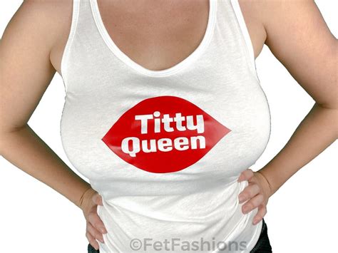 Big Boobs Busty Shirt Tank Top Ice Cream Parody Slutty Clothing Titty Queen Tank Top Etsy