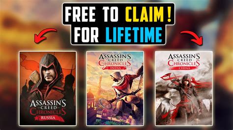 ASSASSIN S CREED CHRONICLES TRILOGY FREE TO CLAIM UBISOFT 35TH
