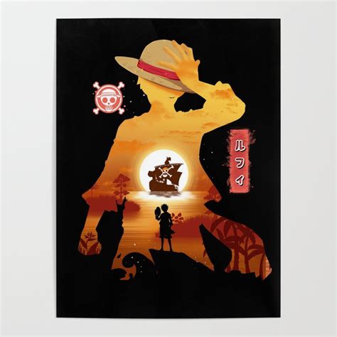 On Trend One Piece Luffy Poster Anime Posters Shop