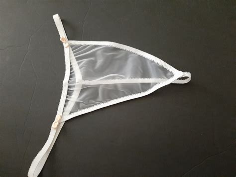 Sheer White G String Misses And Plus Sizes Sexy Must Have Etsy