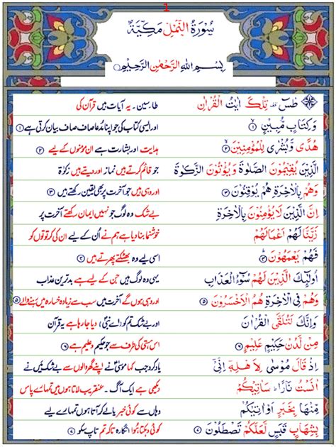 Surah An Namal Urdu1 Quran O Sunnat