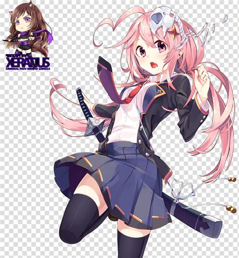 Free Download Anime Girl Render Female Anime Character Illustration