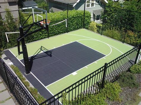 Look through basketball court in backyard photos in different colors and styles and when you find some basketball court in backyard that inspires you, save it to an ideabook or contact the pro who made them happen to see what kind of design ideas they have for your home. Backyard Basketball Court Ideas To Help Your Family Become ...