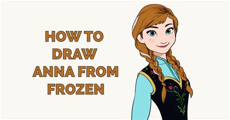 How To Draw Anna From Frozen Really Easy Drawing Tutorial