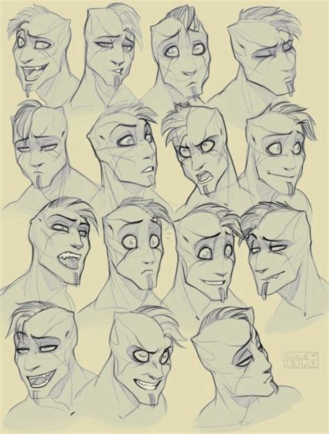 40 Handy Facial Expression Drawing Charts For Practice Bored Art