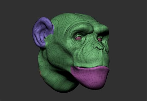 Monkey Head 3d Model 3d Printable Cgtrader