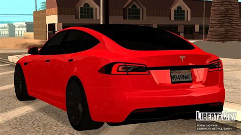 Скачать Tesla Model S Plaid для Gta San Andreas