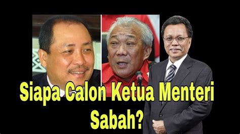 Pejabat hal ehwal dalam negeri & penyelidikan. Siapa Calon Ketua Menteri Sabah? - YouTube