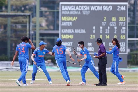 Cricket India Beat Bangladesh To Win Women S Emerging Asia Cup