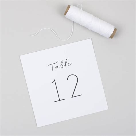 They feature unique prints from independent artists worldwide. minimalist table number cards pack by pear paper co. | notonthehighstreet.com