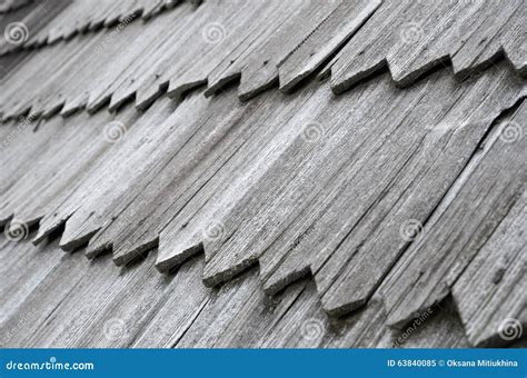 Close Up Of The Old Wood Shingle Roof Stock Image Image Of Shingle