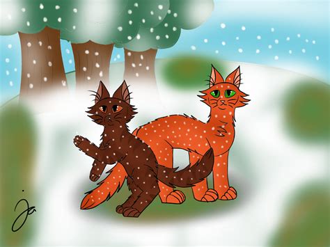 Firestar And Bramblepaw In Leaf Bare Warrior Cats