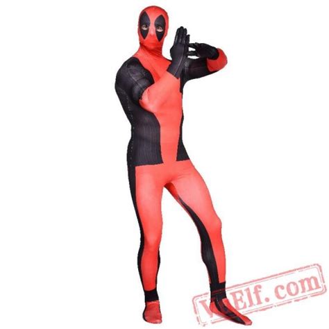 Deadpool Costumes Lycra Spandex Bodysuit Zentai Suit