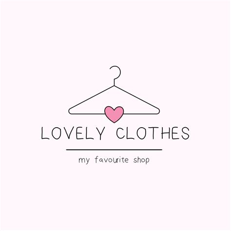 My Favourite Shop, Lovely Clothes Logo | Clothing brand logos, Clothing logo, Clothing logo design