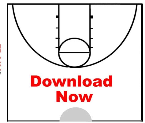 Blank Basketball Coach Diagram Half Court Basketball