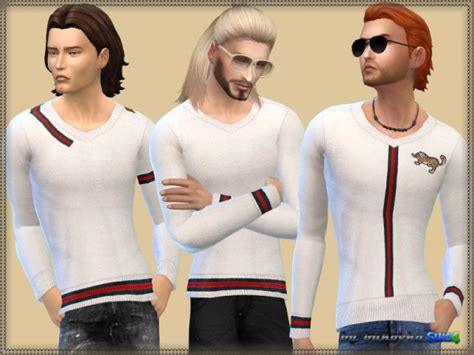 The Sims Resource Sweater For Him By Bukovka • Sims 4 Downloads