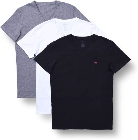 Diesel Mens Michael 3 Pack V Neck T Shirts At Amazon Mens Clothing Store