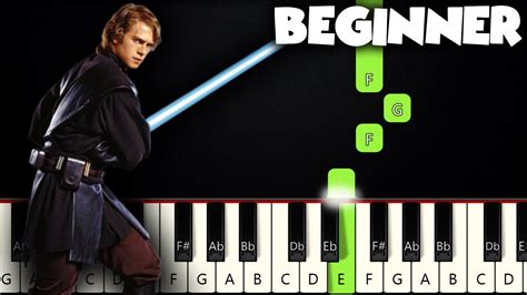 The Force Theme Star Wars Beginner Piano Tutorial Sheet Music By
