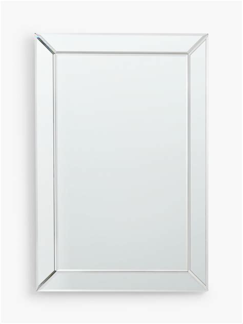John Lewis Simple Bevelled Glass Rectangular Wall Mirror 70 X 50cm Clear