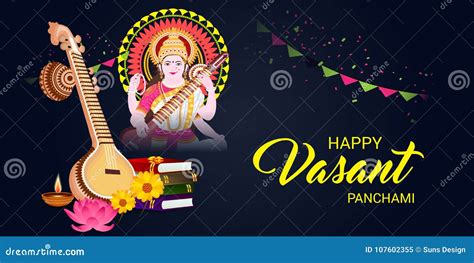 Happy Vasant Panchami Stock Illustration Illustration Of Faith 107602355