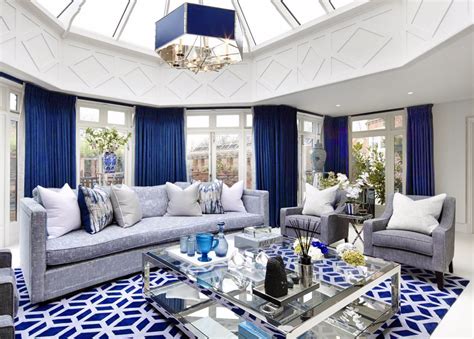 30 Silver And Blue Living Room Decoomo