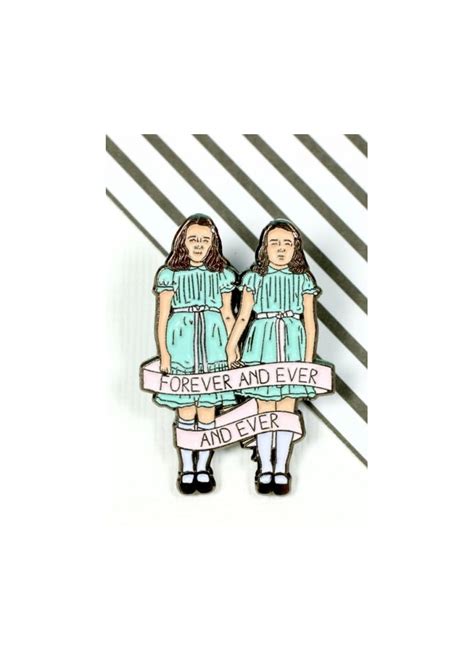Punky Pins The Shining Twins Enamel Pin Badge Attitude Clothing